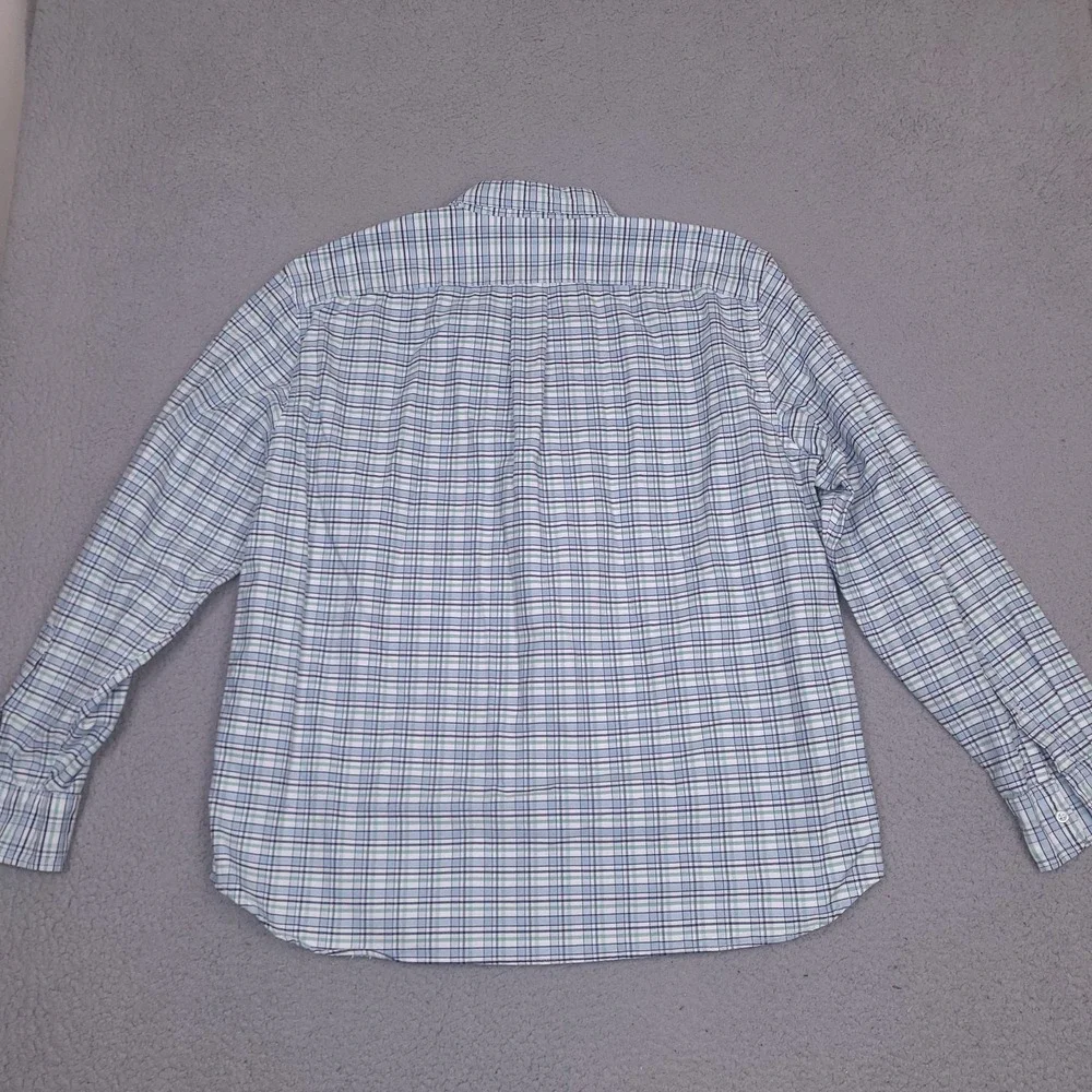 J. Crew Shirt Mens XXL Plaid Flex Oxford Slim Fit Button Down Long Sleeve‎